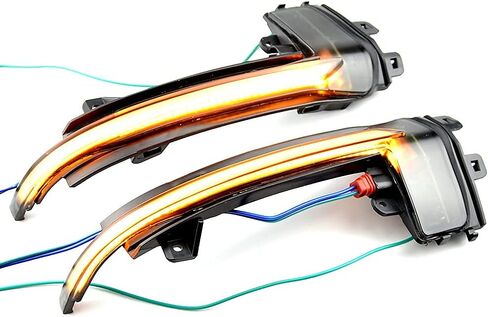 2pcs Dynamic Sequential Blink LED Side Mirror Turn Signal Light Assembly Compatible with Au-di A6 A3 8P A4 A5 B8.5 RS3 RS4 RS5 in Saudi Arabia