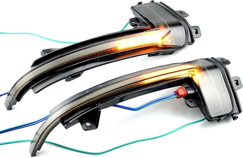 2pcs Dynamic Sequential Blink LED Side Mirror Turn Signal Light Assembly Compatible with Au-di A6 A3 8P A4 A5 B8.5 RS3 RS4 RS5 in Saudi Arabia