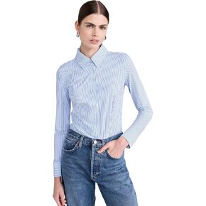 commando Women's Classic Print Button Down Thong Bodysuit