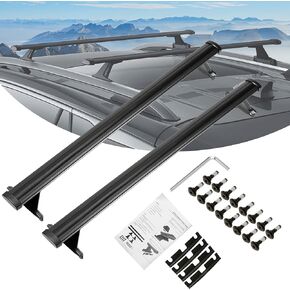 Partol Roof Rack Cross Bars for Chevrolet Tahoe/Suburban/GMC Yukon/Yukon XL/Cadillac Escalade/Escalade ESV 2021-2024, Aluminum Roof Rail Luggage Rack Cargo Carrier for Snowboard Canoe Kayak Bike