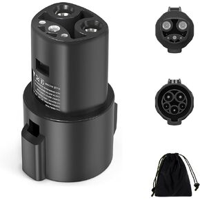 J1772 to Tesla Charging Adapter,80A/240V AC,SAE Tesla Model J1772 Charger Adapter,Fit for Tesla Model 3, Y, S, X