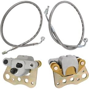 M MATI Front Brake Calipers & Hose Lines for Polaris Sportsman 400 450 500 600 700 800 Magnum 330 ATP 330 500 2005 2006 2007 1910841 1910842 1910411 1910838 1910839 1910877 1910878