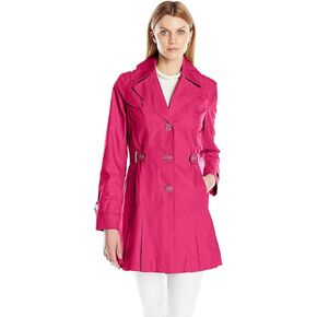 Via Spiga Women's Single-Breasted Pleated Trench Coat