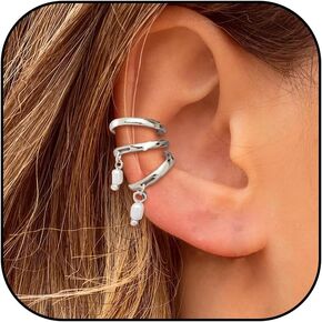 Ear Cuff Earrings for Women Ear Cuffs Non Piercing Jewelry Trendy Stuff Ears Clip on Cartilage Earring Fake Earrings Christmas Gifts Stocking Stuffers