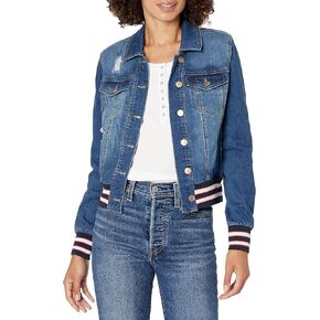 dollhouse Women's Size Dark Plus Denim Jacket