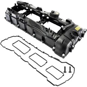 KAX Engine Valve Cover Compatible with 2011-2018 X5 X6, 2011-2016 535i, 2011-2017 X3, 2011-2015 335i, 2014-2016 435i M235i, 2011-2013 135i, Replace# V202765, 11127570292, E346-AS