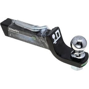 Draw-Tite 40583 Trailer Hitch Ball Mount Starter Kit, Fits 2 Inch Square Receiver, 2 Inch Drop, 7,500 lbs. Capacity, Includes 2-Inch Trailer Ball and Pin & Clip, Black