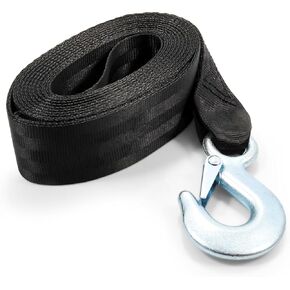 Camco Replacement Winch Straps | Features a 20-Foot by 2-Inch Polyester Webbing Strap | Compatible with Winches Rated Up to 2,000lbs | Great for Trailers, RVs, Campers, Boats, and More (50002)