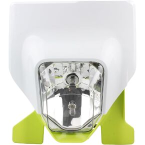 مصباح أمامي للدراجة الترابية PowerMotor، مصباح أمامي LED دائري للدراجات النارية لـ Husqvarna FC TC TE FE FX TX 125 250-450 501 FE250 FC250 TE300 (أسود)