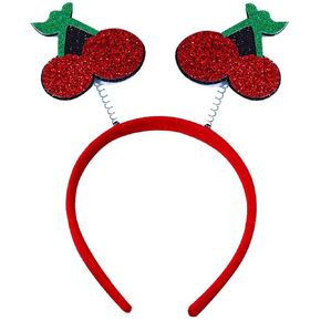 MAGICLULU Summer Cherry Headband Cherry Design Headbands Hair Hoops Head Boppers Hairband Women Costume Accessories Summer Party Favor