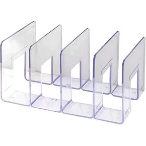 Transparent Bag Storage Rack, Purse Handbag Organizer Household Transparent Purse Bag Divider Mini Purse Storage Shelf for Living Room Bedroom Bathroom Closet Organizer (4 Section)