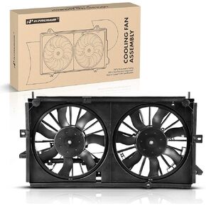 A-Premium Engine Radiator Cooling Fan Assembly Compatible with Select Chevrolet Models - Impala 2000-2003, Monte Carlo 2000-2003 - Replace# 10419167, 89022512
