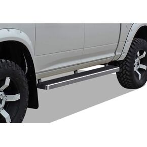 APS Premium 5in Stainless Steel Running Boards Compatible with Dodge Ram 1500 2500 3500 Crew Cab 09-18