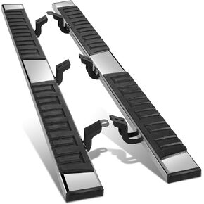 DNA MOTORING 6.75" Wide Flat Running Boards Side Step Bars Compatible with 2007-2021 Toyota Tundra Crew Max, STEPB-A-0036