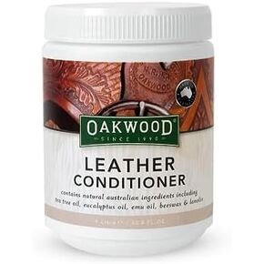Oakwood Leather Conditioner - Natural Leather Care Dressing for Furniture, Jackets, Sports Gear, Saddles, Tack & Riding Boots - Leather Conditioning Protector & Repair Cream (1 Pack)