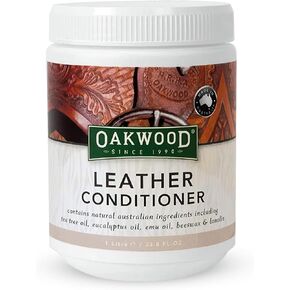 Oakwood Leather Conditioner - Natural Leather Care Dressing for Furniture, Jackets, Sports Gear, Saddles, Tack & Riding Boots - Leather Conditioning Protector & Repair Cream (1 Pack)
