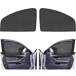 2 Pack Magnetic Window Shade for Car Sun Shade Rear Front Side Window Protection Car Window Covers Car Privacy Shades Auto Window Sunshade for Cars and Trucks Privacy(Gray)