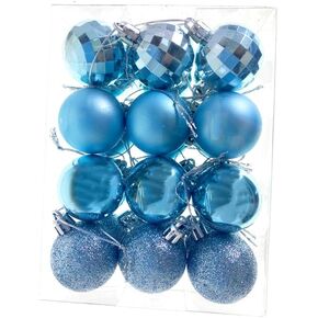 كرات زينة عيد الميلاد الحمراء، 23 قطعة من خشب أتمنى هالي 23 قطعة 1.57 بوصة زينة شجرة عيد الميلاد الصغيرة لعيد الميلاد، والعطلات، والحفلات (4 سم، أحمر) in Kuwait