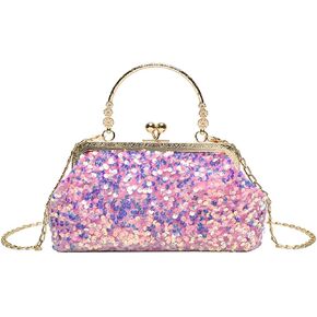 المرأة الترتر مساء حقيبة يد بريق مقبض علوي محفظة سلسلة حقيبة عبر الجسم in Kuwait