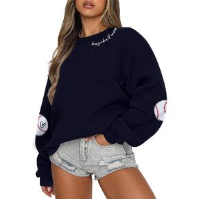 UNIQUEONE Baseball Mom Sweatshirt Women Weekends Coffee And Baseball Sweatshirt Mama Game Day Outfits Graphic Crewneck Tops