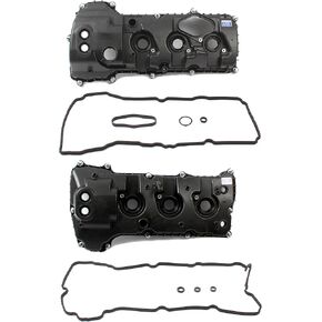 CNS Engine Valve Cover w/Gasket Left & Right Side Compatible with Ford/Lincoln 3.5L (3496cc/213cid) DOHC V6 TURBO