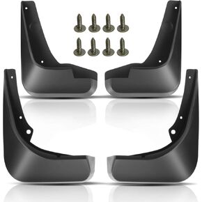 YHTAUTO Set of 4 Mud Flaps Splash Guards Accessories Replacement for Chevrolet Cruze 2010-2015 Cruze Limited 2016 Sedan, Not Fit Side Skirt and Any Modifications Model, Front and Rear LH RH, Black