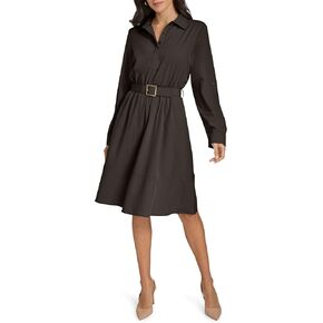 Calvin Klein Women's Casual Everyday Long Sleeve Aline Dress