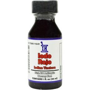 Iodine Tincture Red First Aid Antiseptic Iodo Rojo 1 Oz