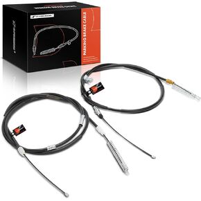 A-Premium Rear Driver and Passenger Side Parking Brake Cable Assembly Compatible with Chevrolet and GMC Models: Silverado 1500 2014, Sierra 1500 2014, 2-PC Set - Replace# 22842479, 22842480