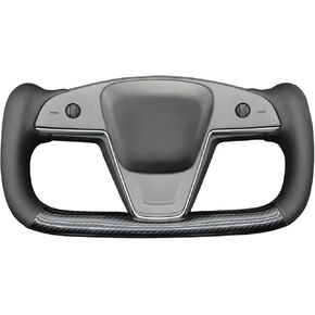 MEWANT Car Steering Wheel Covers for Tesla Model S 2021-2023 / Model X 2021-2023 Hand-Stitched Hive Embossed Style Car Steering Wheel Wrap