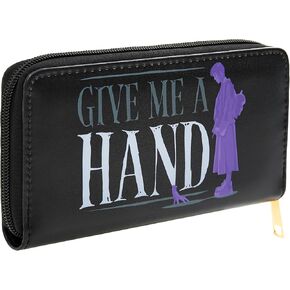 Wednesday Womens Teens Zip Around Purse with Card Slots Zipped Coin Compartment