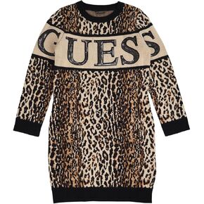 GUESS Girls' Long Sleeve Sweater Dress