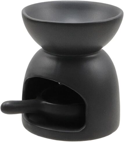 مجموعتان من حامل الشموع السيراميكي، زيت العطر، موقد الزيت العطري الأسود مع ملعقة شمعة صغيرة in Kuwait