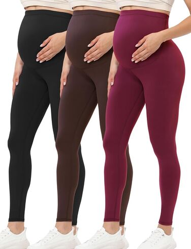 Buttergene Women's Maternity Leggings over the Belly Maternity Yoga Pants Workout Pregnancy Leggings in Saudi Arabia