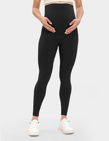 Buttergene Women's Maternity Leggings over the Belly Maternity Yoga Pants Workout Pregnancy Leggings in Saudi Arabia