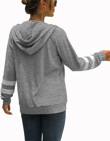 سترة نسائية من Bofell بأكمام طويلة وسحاب مع سترات بجيب وغطاء للرأس in Kuwait