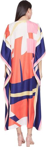 Oussum Women Plus Size Kaftans Kimono Polyester Dresses Loose Caftan Dress Ladies Evening Casual Long Maxi in Saudi Arabia