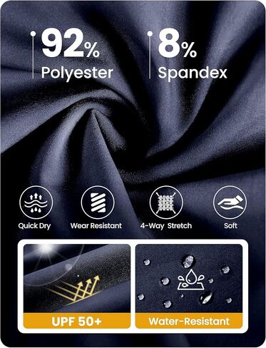 تنورة FitsT4 الرياضية النسائية للتنزه سيرًا على الأقدام مقاس 16 بوصة، تنانير عالية الخصر مقاومة للماء سريعة الجفاف مع شورت in Kuwait