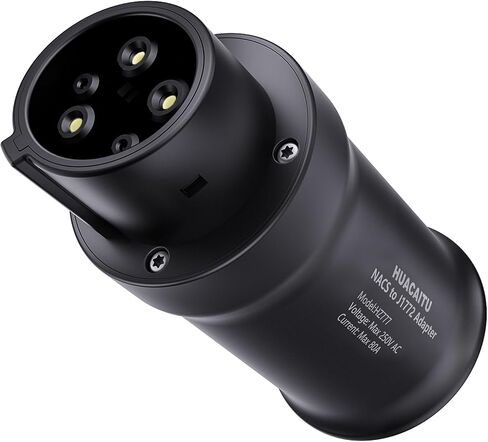 Tesla to J1772 Adapter, NACS to J1772 EV Charger Adapter Up to 80A 250V, for Tesla Charging Station, High Power Wall Connector/Destination Chargers/Mobile Connectors, J1772 EVs Accessories for Travel in Saudi Arabia