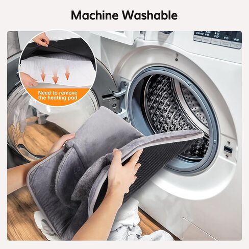 Electric Heated Foot Warmers for Men and Women,Double Sided Foot Heating Pad with 6 Temperature &3Timer Settings,with Fast Heating Technology for Under Desk,Office,Home,Machine Washable in Saudi Arabia