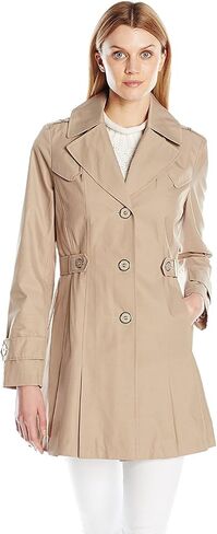 Via Spiga Women's Single-Breasted Pleated Trench Coat in Kuwait