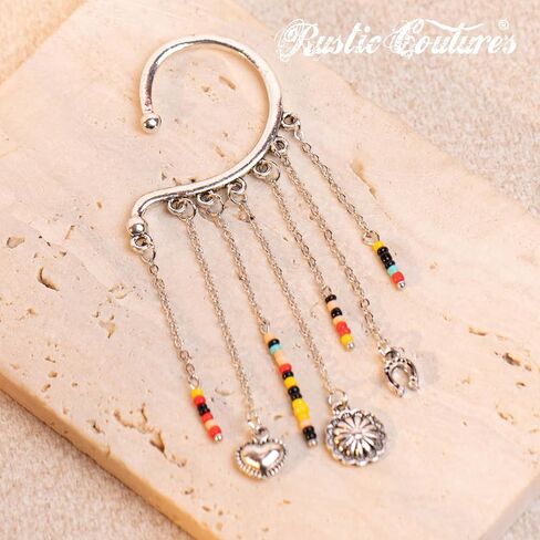 Rustic Couture's Western Earrings for Women Cowgirl Dangling Concho Statement Earring Jewelry gifts in Saudi Arabia