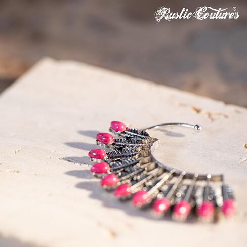 Rustic Couture's Western Earrings for Women Cowgirl Dangling Concho Statement Earring Jewelry gifts in Kuwait