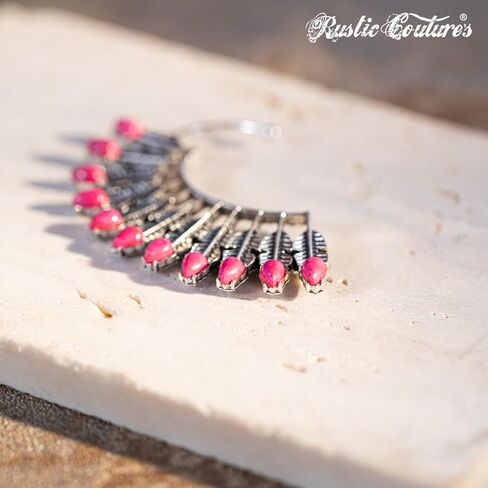 Rustic Couture's Western Earrings for Women Cowgirl Dangling Concho Statement Earring Jewelry gifts in Kuwait