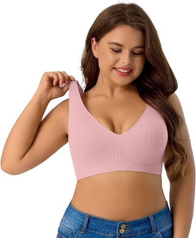 Push Up Bras for Women Wireless Bra Jelly Soft Support Seamless Comfortable Wire Free Bralette Small to Plus Size in Kuwait