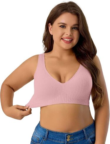Push Up Bras for Women Wireless Bra Jelly Soft Support Seamless Comfortable Wire Free Bralette Small to Plus Size in Kuwait
