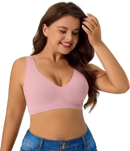 Push Up Bras for Women Wireless Bra Jelly Soft Support Seamless Comfortable Wire Free Bralette Small to Plus Size in Kuwait