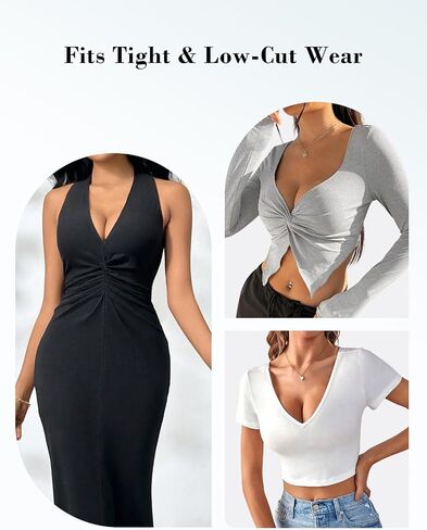 Women's Padded Push Up Bra Longline Smoothing Tshirt Bras for Women Seamless Plunge with Underwire in Saudi Arabia