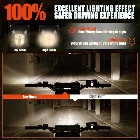 PowerMotor Dirt Bike Headlight, Motorcycle Round LED Headlamp For Husqvarna FC TC TE FE FX TX 125 250-450 501 FE250 FC250 TE300(Black) in Kuwait