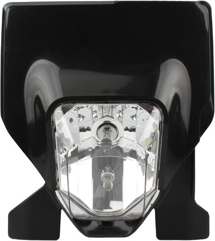PowerMotor Dirt Bike Headlight, Motorcycle Round LED Headlamp For Husqvarna FC TC TE FE FX TX 125 250-450 501 FE250 FC250 TE300(Black) in Kuwait